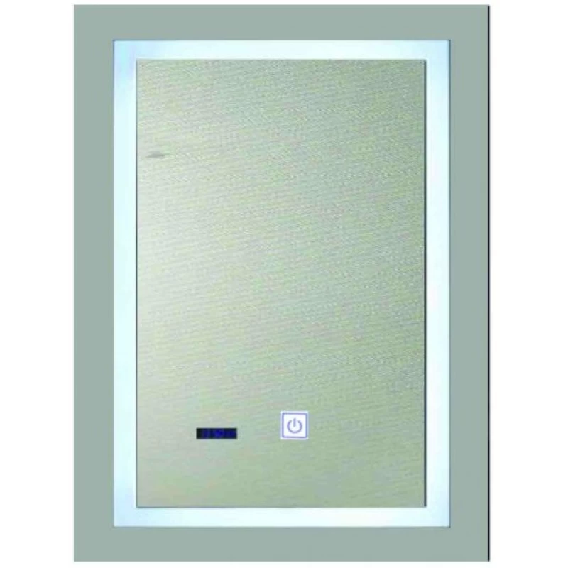 Καθρέπτης μπάνιου Finello 50-1780 (60x80cm) Led Τεχνολογία Touch & Ρολόι