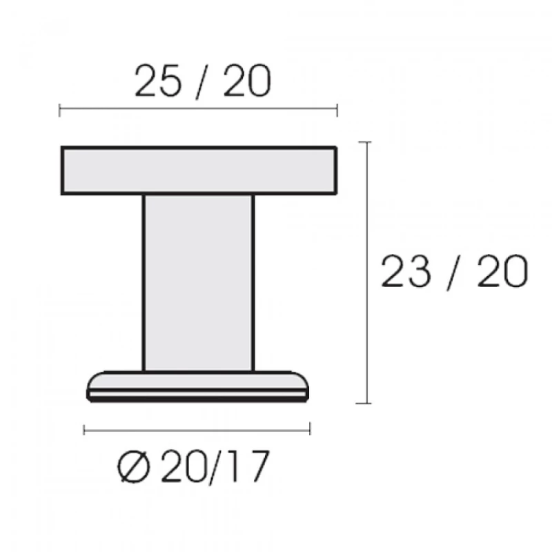 Πόμολα Επίπλων Conset σειρά C471 Νίκελ ματ (σε 2 μεγέθη)