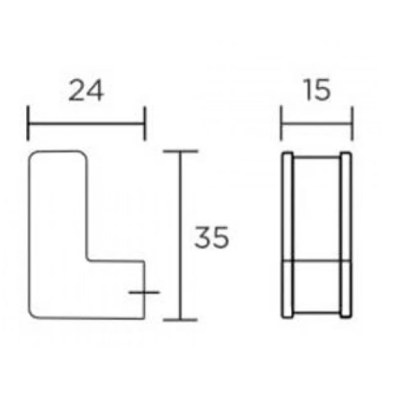 Πόμολα Επίπλων Convex 1047 Χρώμιο Μαύρο