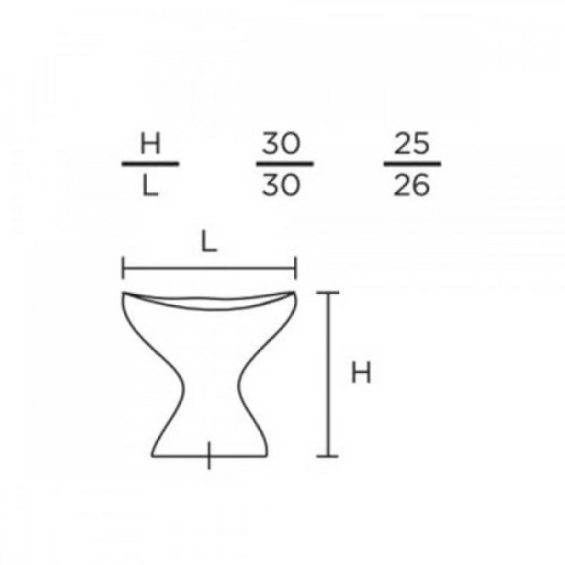 Πόμολα Επίπλων Convex σειρά 0207 Νίκελ ματ (Φ.26 ή Φ.30)