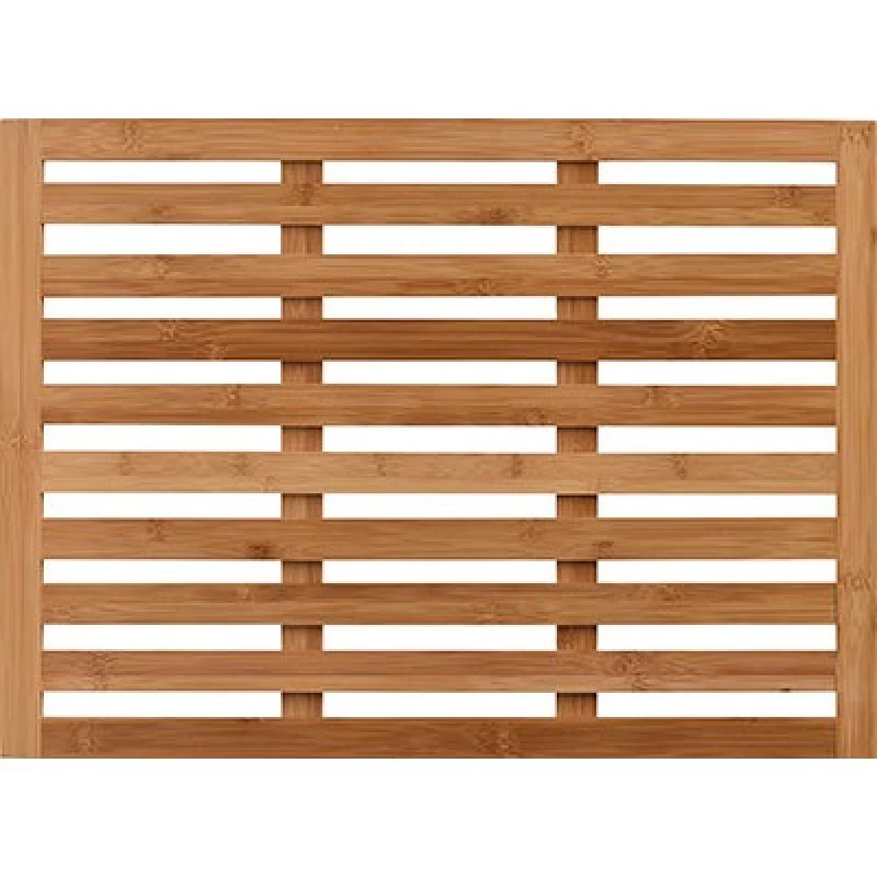 Πατάκι μπάνιου Bamboo σειρά 1255 Καφέ Ξύλο (45×62cm)