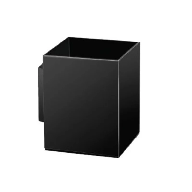 Ποτηροθήκες Μπάνιου Sanco σειρά M116-91152 Μαύρο Ματ (9x10.5cm)