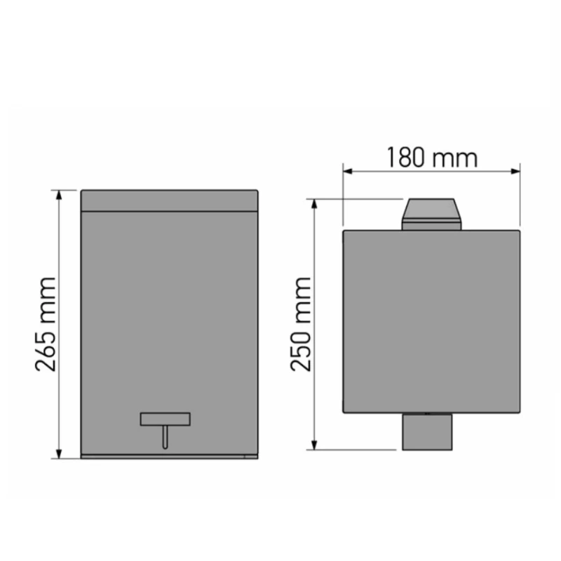 Χαρτοδοχεία 5lt Μπάνιου Sanco σειρά 90677-A90 σε Inox