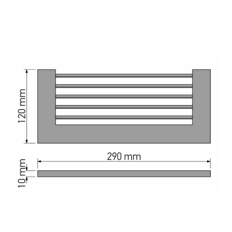 Σπογγοθήκες Μπάνιου Sanco σειρά Minimal M116-24203 Μαύρο Ματ (Μήκος 29cm)