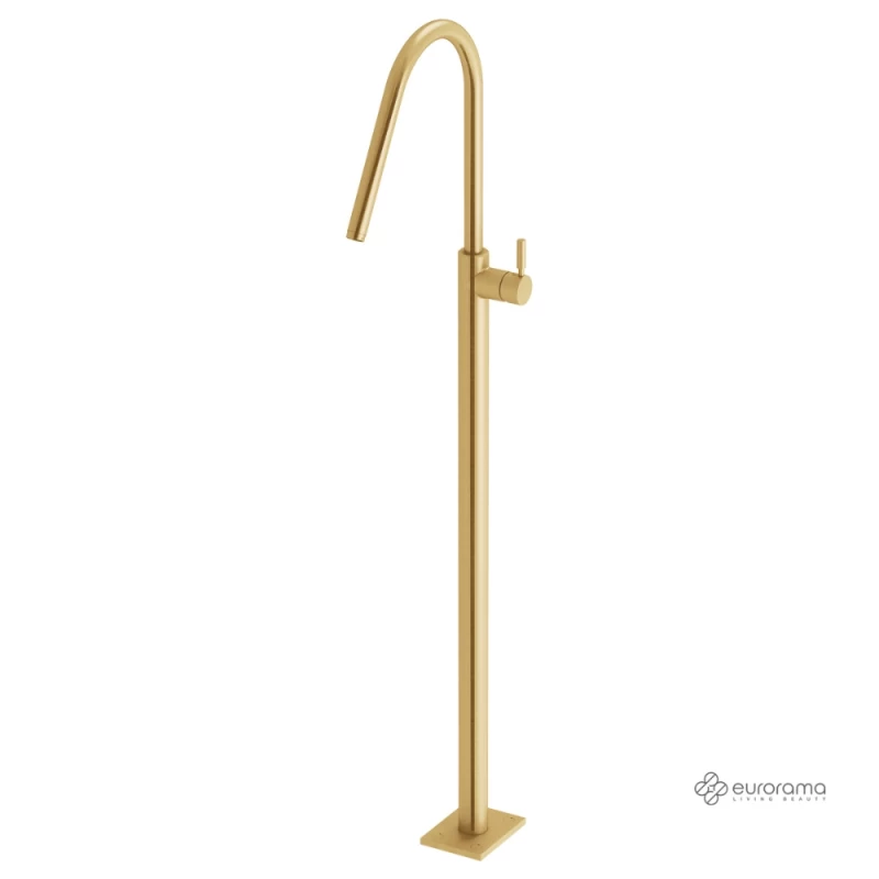 Μπαταρία Νιπτήρος Δαπέδου Eurorama 13302-201 Light Gold Brushed