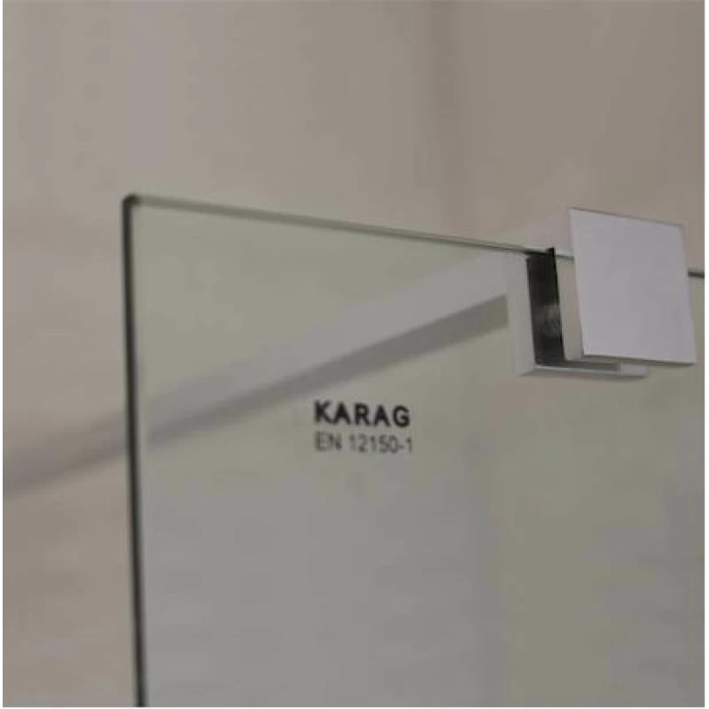 Πάνελ Σεριγραφάτο Κρύσταλλο Karag 6mm με Βραχίονα Στήριξης Karag Free 1 Χρωμέ (70cm έως 100cm με Ύψος 185cm)